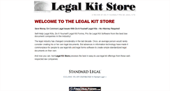 Desktop Screenshot of legalkitstore.com