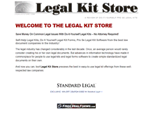 Tablet Screenshot of legalkitstore.com